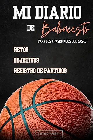 Mi Diario De Baloncesto: Registra tus Estadísticas Y Mejora el Juego, Cuaderno del Jugador, 108 Paginas, Frases de Motivación de Grandes Jugadores, ... Paginas con Cancha para Tácticas y Jugadas  