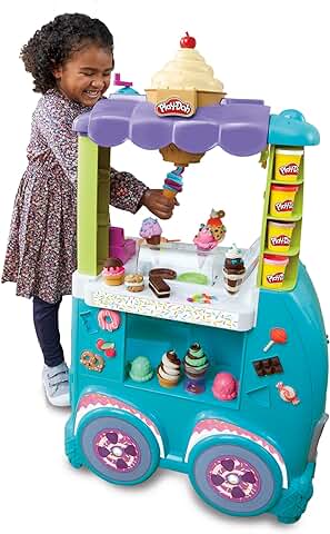 Play-Doh - Kitchen Creations - Camión de Helados - 27 Accesorios, 12 Botes, Sonidos Reales Play-Doh - Kitchen Creations - Camión de Helados - 27 Accesorios, 12 Botes, Sonidos Reales